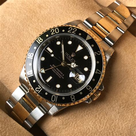 rolex 16713 black and gold|rolex 16713 gmt.